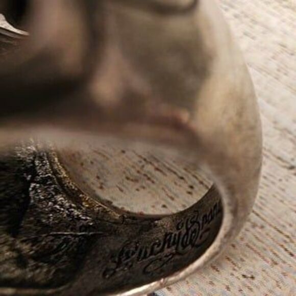 Lucky Brand Oversized Filigree Silver Tone Ring, Size 6 3/4 - Picture 5 of 5